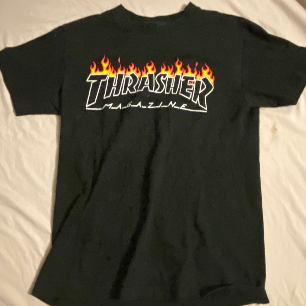 Flaming thrasher shirt